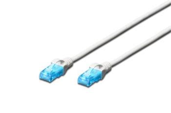 Digitus Ecoline Patch Cable, UTP, CAT 5e, AWG 26/7, bílý 2m, 1ks