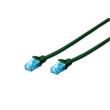 Digitus Ecoline Patch Cable, UTP, CAT 5e, AWG 26/7, zelený 2m, 1ks