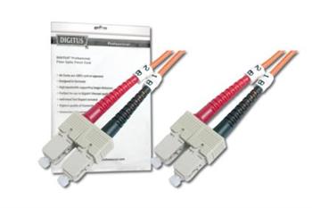 DIGITUS Fiber Optic Patch Cord, SC to SC, Multimode,OM2, 50/125 µ, Duplex Length 5m