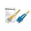 DIGITUS Fiber Optic Patch Cord, ST to SC, OS2, Singlemode 09/125 µ, Duplex, Length 1m