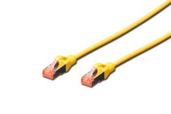 Digitus Patch Cable, S-FTP, CAT 6, AWG 27/7, LSOH, Měď, žlutý 0,5m