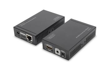 DIGITUS Sada 4K HDMI Extender, HDBaseT, UHD 4K * 2K @ 30 Hz 100 m přes síťový kabel (Cat 5E, 6, 7)