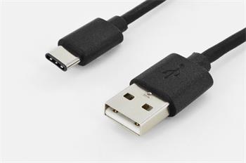 Digitus USB Type-C connection cable, type C to A M/M, 1.8m, High-Speed, bl