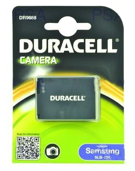 DURACELL Baterie - DR9688 pro Samsung SLB-10A, černá, 750 mAh, 3.7V