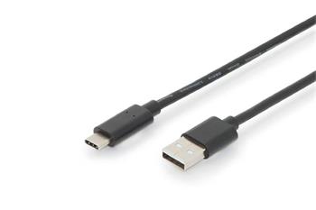 Ednet Připojovací kabel USB typu C, typ C na A M/M, 3,0 m, 3A, 480 MB, verze 2.0, bl