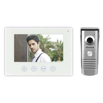 Emos videotelefon EMOS EM-101WIFI, barevný 7" LCD + kamera s 1 tlačítkem, WiFi, bílá