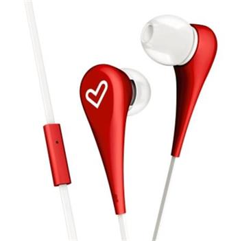 Energy Sistem Earphones Style 1+ Red, sluchátka s mikrofonem, 90±3dB, 3.5 mm mini jack