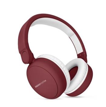 Energy Sistem Headphones 2 Bluetooth Ruby Red, komfortní circumaurální Bluetooth sluchátka, 93 ±3 dB