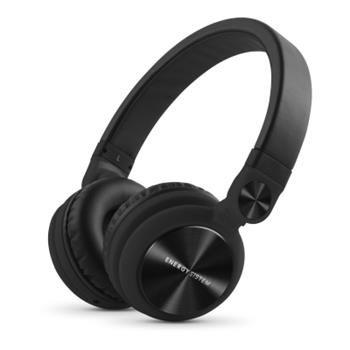 Energy Sistem Headphones DJ2 Black Mic, stylová DJ sluchátka, skládatelná, otočná, odnímatelný kabel, 108 dB,3,5mm