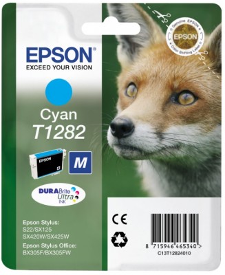 EPSON cartridge T1282 cyan (liška)