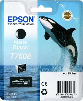 EPSON cartridge T7608 Matte Black (kosatka)