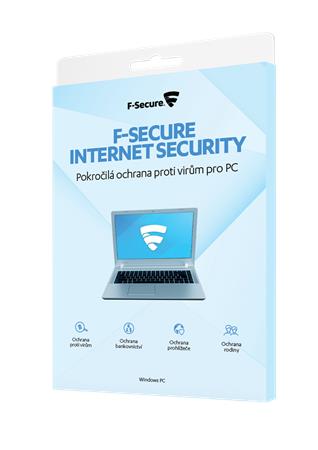 F-Secure INTERNET SECURITY BASIC (Windows), na 2 roky - pro 3 uživ., CZ, - elektronicky