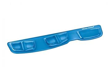 Fellowes opěrka zápěstí ke klávesnici Health-V CRYSTAL gelová Microban modrá
