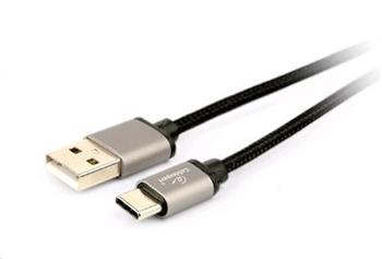 GEMBIRD CABLEXPERT Kabel USB 3.0 AM na Type-C kabel (AM/CM), 1,8m, opletený, černý, blister