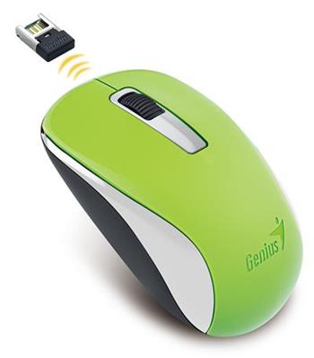 GENIUS Wireless myš NX-7005, USB, zelená, 1200dpi,