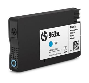 HP 963XL High Yield Cyan Original Ink Cartridge - 1600 stran pro OJ 9010, 9013,9020