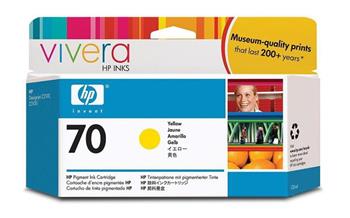 HP C9454A No. 70 Yellow Ink Cart pro DJ Z2100, 130ml