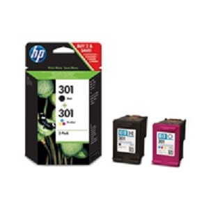 HP Ink Cartridge 301/CMYK/165/190 stran/2-pack