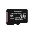 KINGSTON 128GB microSDHC CANVAS Plus Memory Card 100MB/85MBs- UHS-I class 10 Gen 3 - bez adaptéru