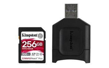 KINGSTON 256GB SDHC Canvas React Plus SD Kit karta + čtečka