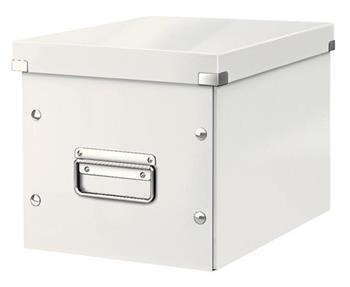 LEITZ Čtvercová krabice Click&Store, velikost M (A5), bílá