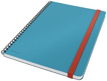 LEITZ Zápisník kroužkový Cosy hebké tvrdé desky, vel. L, linkovaný, klidná modrá