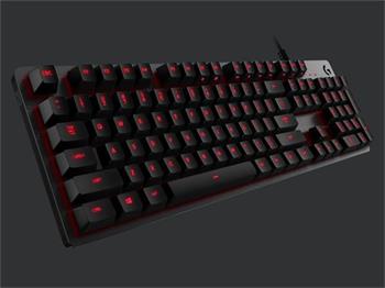 Logitech klávesnice Gaming G413 červené podsvícení, US - carbon