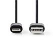 Nedis CCGP39300BK20 - Synchronizační a nabíjecí kabel | Apple Lightning 8-pin Zástrčka - USB A Zástrčka | 2 m | Černá barva