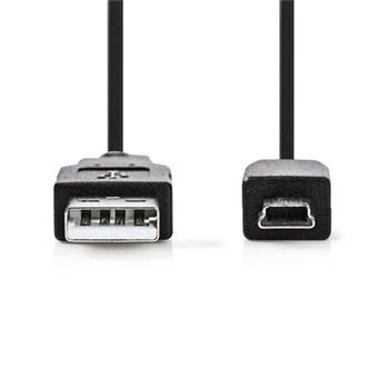 Nedis CCGP60300BK50 - USB 2.0 kabel | A Zástrčka - Mini 5-pin Zástrčka | 5 m | Černá barva
