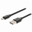 Nedis CCGP60510BK10 - USB 2.0 kabel | A Zástrčka - Micro B Reverzibilní Zástrčka | 1 m | Černá barva
