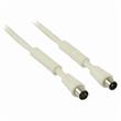 Nedis CSGP40020WT150 - Koaxiální Kabel 120 dB | IEC (Koaxiální) Zástrčka - IEC (Koaxiální) Zásuvka | 15 m | Bílá barva