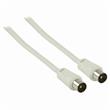 Nedis CSGP40200WT20 - Koaxiální Kabel 90 dB | IEC (Koaxiální) Zástrčka - IEC (Koaxiální) Zástrčka | 2 m | Bílá barva