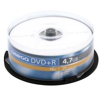 OMEGA DVD+R 4,7GB 16X CAKE*25
