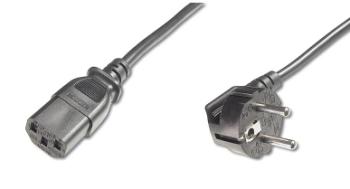 PremiumCord napájecí kabel 240V, délka 3m CEE7 pravoúhlý/IEC C13