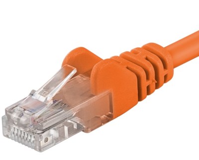 Premiumcord Patch kabel CAT6a S-FTP, RJ45-RJ45, AWG 26/7 7m oranžová