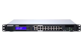 QNAP QGD-1600P: 16 1GbE PoE ports with 2 RJ45 and SFP+ combo port. (Support 4 IEEE 803.3bt PoE ++ ports, each port can supply 60W