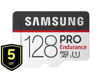 Samsung Micro SDHC karta 128GB PRO Endurance + SD adaptér