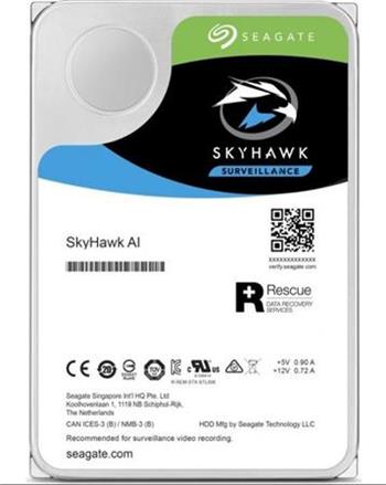 Seagate SkyHawk AI HDD, 10TB, SATAIII, 256MB cache, 7.200RPM