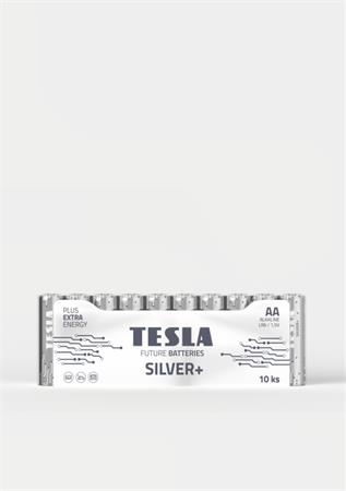 Tesla AA SILVER+ alkalická, 10 ks fólie, (LR06, tužková) ND