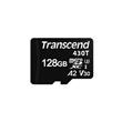 Transcend 128GB microSDXC430T UHS-I U3 (Class 10) V30 A2 3K P/E paměťová karta, 100MB/s R, 70MB/s W, černá, tray balení
