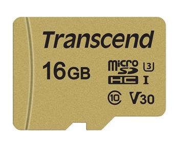 Transcend 16GB microSDHC 500S UHS-I U3 V30 (Class