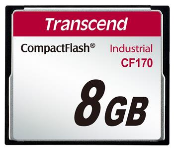 Transcend 8GB INDUSTRIAL CF CARD CF170 paměťová ka