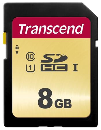 Transcend 8GB SDHC 500S (Class 10) UHS-I U1 (Ultim