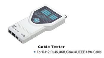 Univerzální Tester RJ12,RJ45,USB,BNC