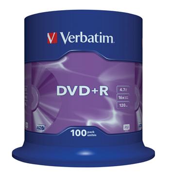 VERBATIM DVD+R AZO 4,7GB, 16x, spindle 100 ks