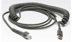 Zebra/Motorola LS2208/LS4208, kroucený kabel, USB, 2,8m